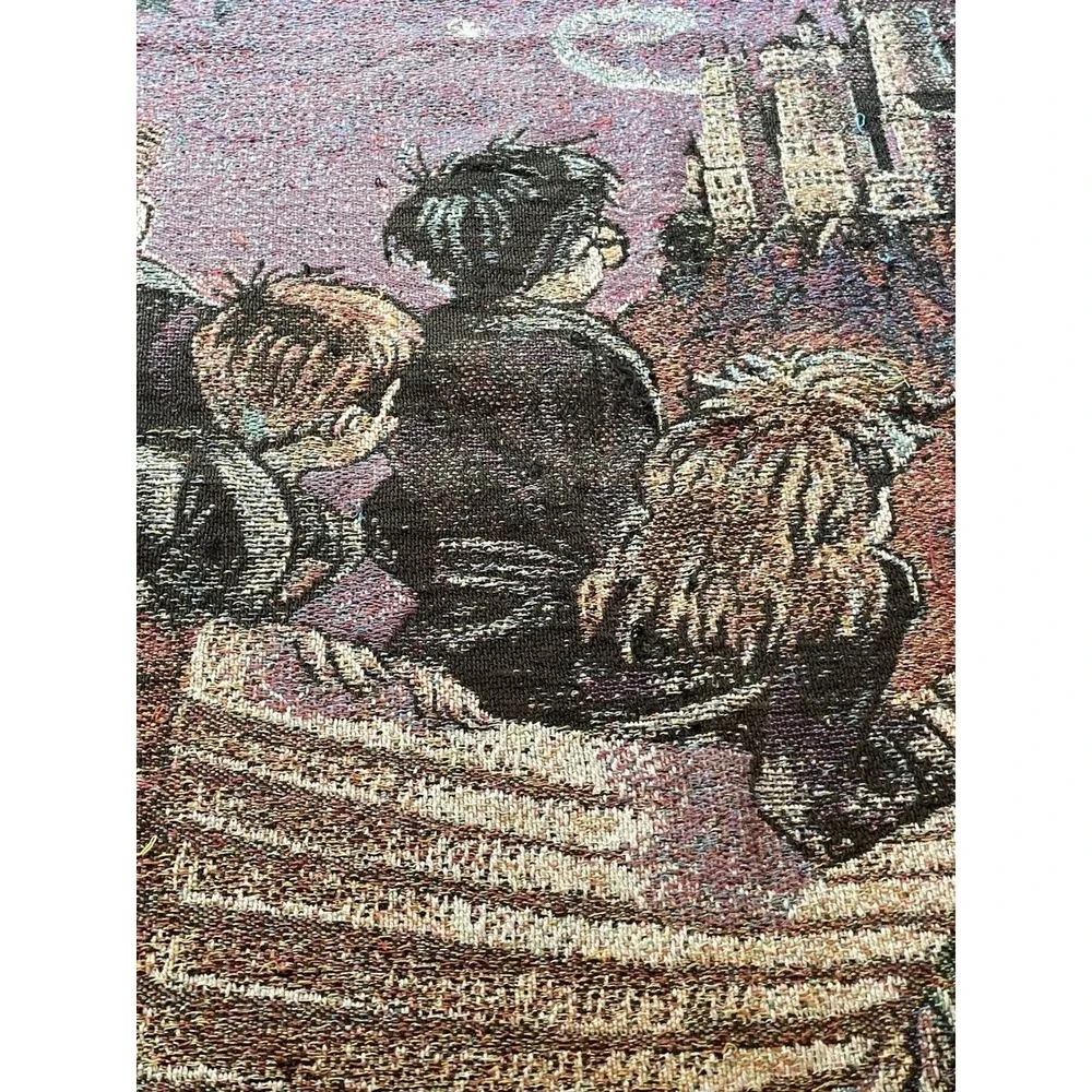Harry Potter Journey To Hogwarts Pre-Movie Blanket Tapestry Afghan 2000 65x45